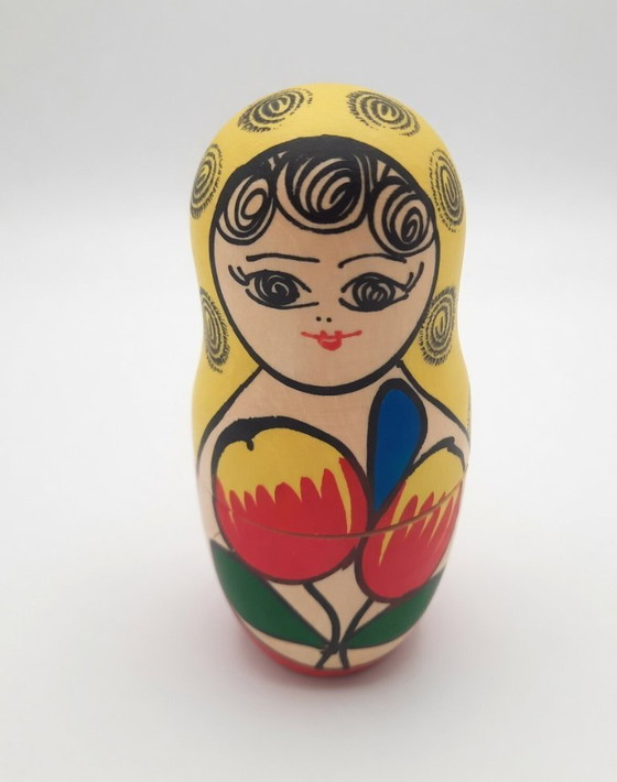 Image 1 of Autentiche bambole Matrioska tinte a mano – Set completo di 5