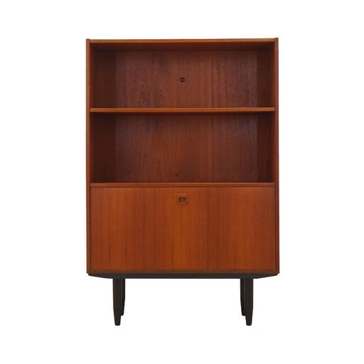 Teakhouten boekenkast, Deens design, jaren 70, gemaakt in Denemarken.