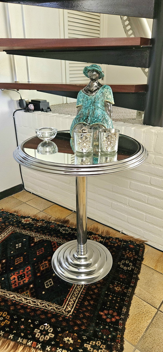 Image 1 of Ensemble de tables d'appoint chromées à miroir