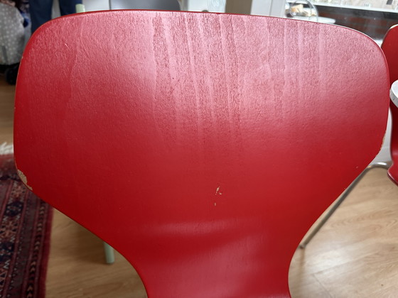 Image 1 of Vintage Fritz Hansen table 135x90 cm with optional chairs