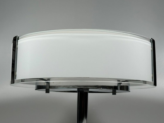 Image 1 of Plafondlamp uit de jaren 70/80 van Honsel Leuchten Duitsland, glas, chroom, Space Age