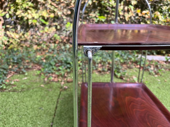 Gerlinol Foldable Bar Cart / Trolley – Chrome (photo 8 of 24)