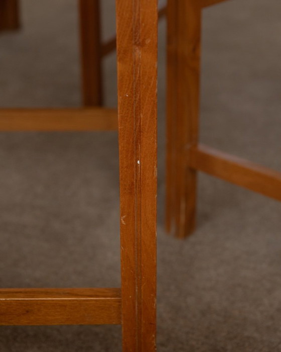 Image 1 of Vintage Italian Rustic Modern Dining Chairs by Snaidero, 1970s, Set of 5