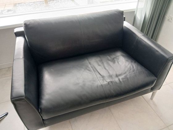 Image 1 of Canapé deux places Heelz de Design on Stock en cuir basque noir chic