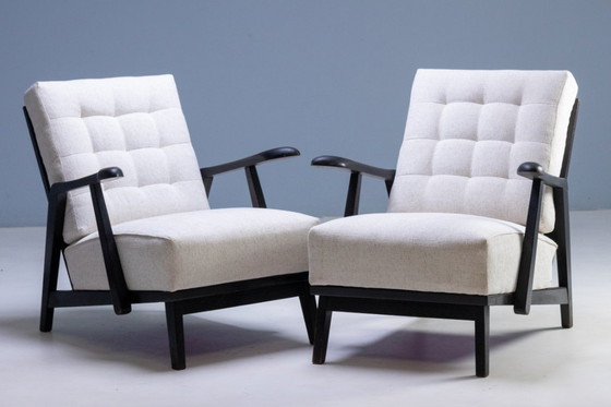 Image 1 of Art Deco Sessel von KrásnáJizba, 1950er (2er-Set)