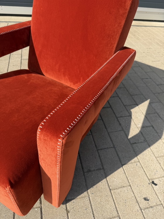 Image 1 of 2x Cassina Utrecht chair Terracotta, Gerrit Rietveld MINT CONDITION!