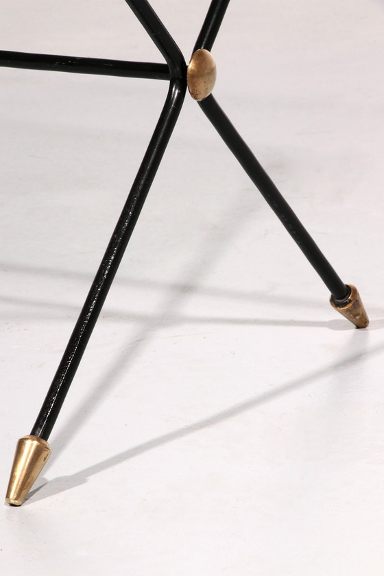 Image 1 of Jacques Adnet X-Base Coffee Table, 1960 Vintage Design