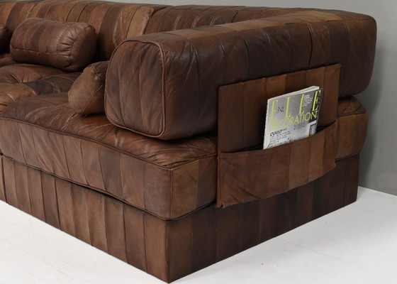 Image 1 of De Sede DS88 Sectional Sofa in Cognac Brown Leather - Switzerland, 1970s