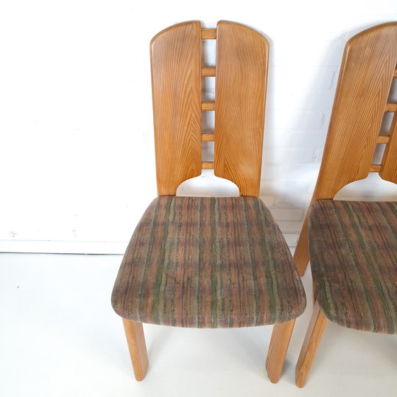 Image 1 of 4x vintage Lübke brutalist chairs