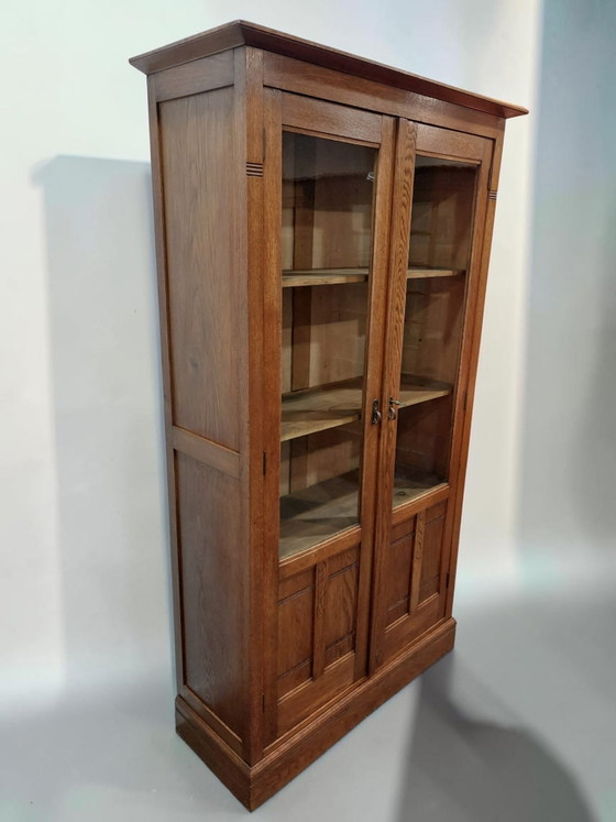 Image 1 of Vitrina/librería antigua para porcelana, Escuela de Ámsterdam.
