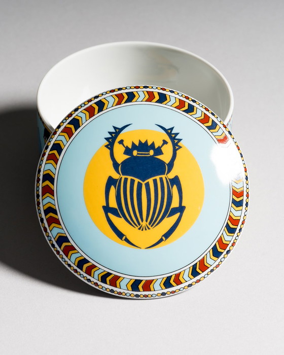 Image 1 of Rosenthal Porzellan Sammlerdeckel-Dose Nr.6 Eine Reise auf dem Nil Sammlerdose Reisen