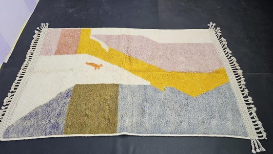 Image 1 of Traditional handmade natural wool rug, size 2/3 m