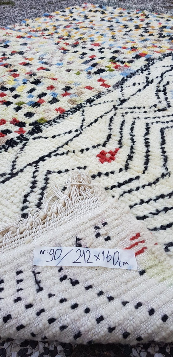 Image 1 of Handgeknoopt Berber kleed wol 212x160cm