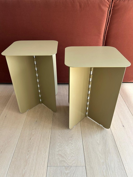 2 x PUIK Hinge Gold Side Table