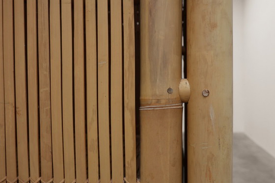 Image 1 of  Mid-eeuwse kast van bamboe en rotan, Italië ca. 1960