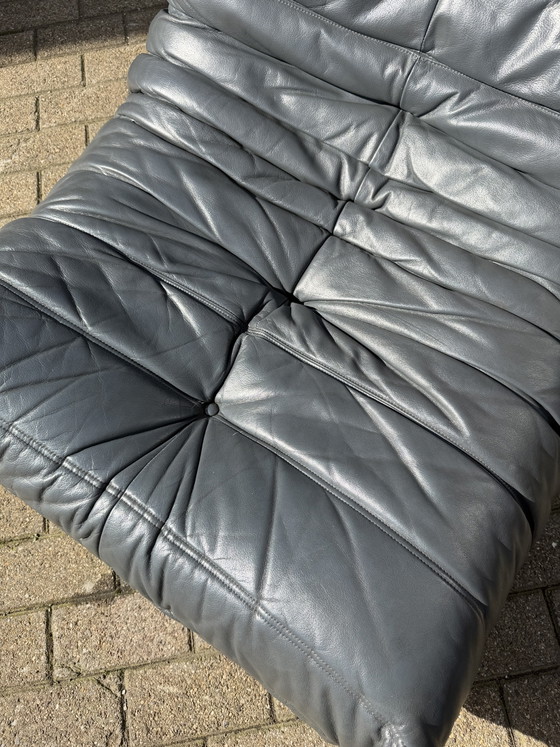 Image 1 of Ligne Roset Togo 100% auténtico, 3 oz y 2 oz en piel gris.