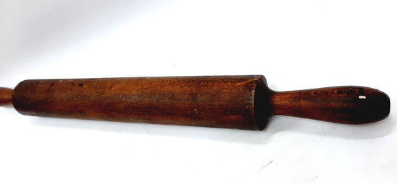 Image 1 of Antique Primitive Wooden Rolling Pin