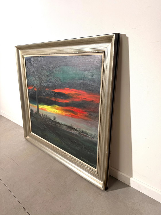 Alfons Meirvenne Dipinto Originale di Paesaggio – 1974 – Dipinti e disegni (photo 2 of 5)