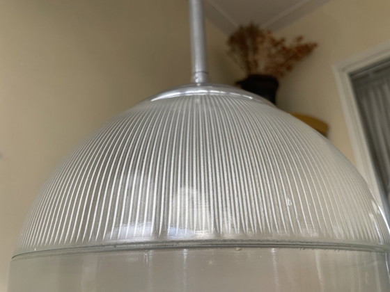 Image 1 of 1940s Lamp Pendant Lamp Holophane Perspex French