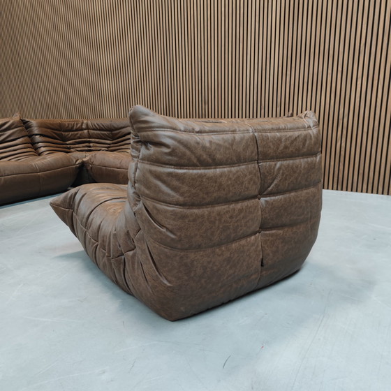 Image 1 of Ligne Roset Togo Set Mocca Leder