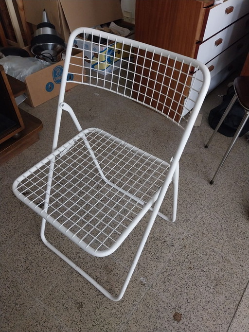 1 x set of two 1980s Niels Gammelgaard Ted Net Folding chairs vintage IKEA