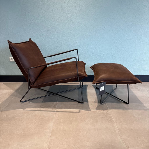 Poltrona Earl XS con poggiapiedi Jess Design