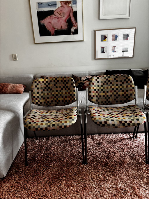 4x Porte en acier Castelli DSC106 Giancarlo Piretti, 1965