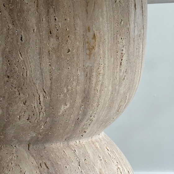 Image 1 of Travertine dining table