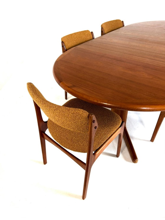 Vintage XL Extendable Danish Dining table, Korup Stølefabrik ‘70s – Wood, Metal (photo 10 of 15)