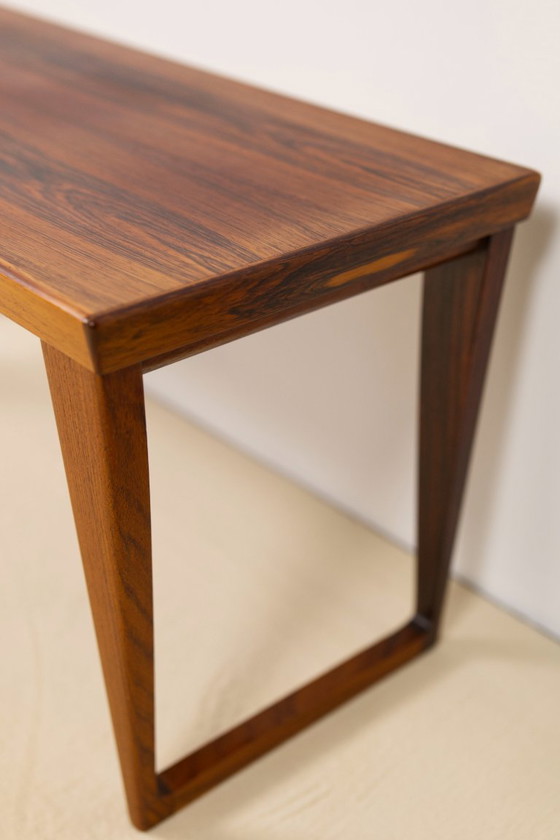 Image 1 of Set di panca da corridoio e specchio in palissandro di Kai Kristiansen, Aksel Kjersgaard, 1960