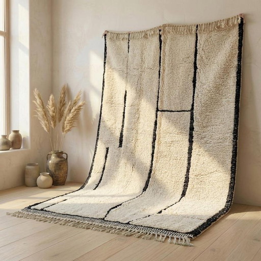 Authentischer traditioneller Berberteppich, handgewebt, Größe 200 x 300 cm