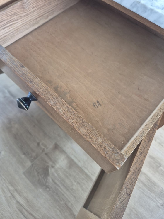 Image 1 of Art Deco cabinet with marble top - 1920s to 1930s