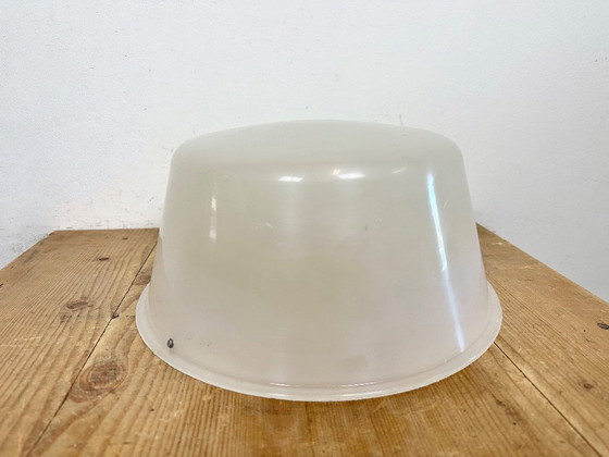 Image 1 of Lampada a sospensione industriale in alluminio pressofuso grigio, anni '80