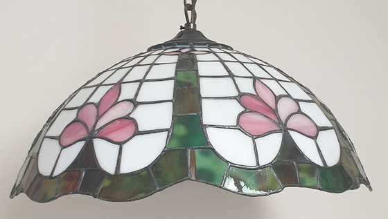 Stained Glass - Tiffany Style Lotus Flower Pendant Lamp (photo 45 of 65)