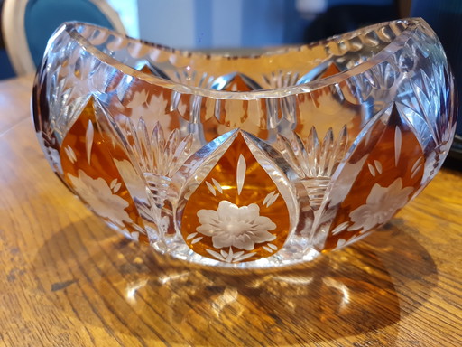 Bonbonnière  christal de bohème