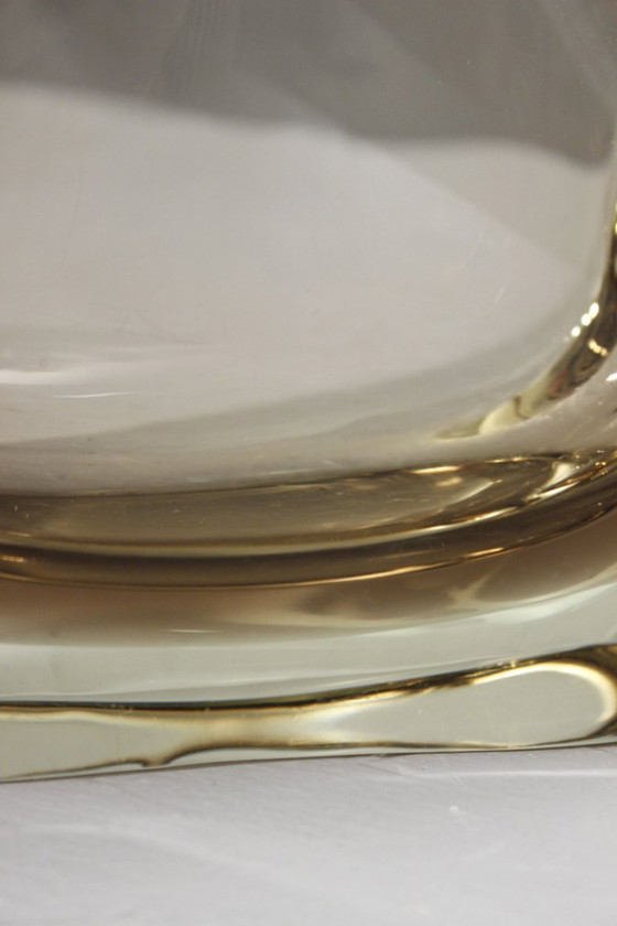 Image 1 of Miloslav Klinger & Zelezny Brod Sklo - Large smoked Sommerso vase 1970s