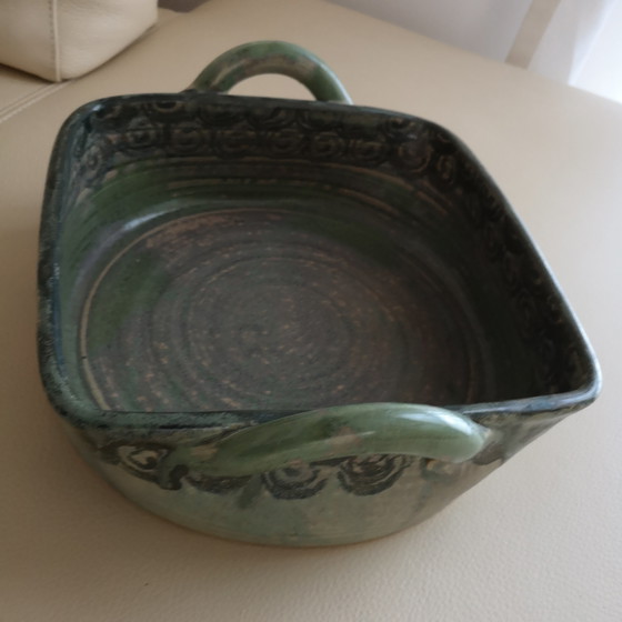 Image 1 of Casseruola in ceramica solida fatta a mano, resistente al calore, unica