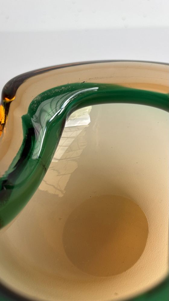 Vintage Murano Glass Geode Jewelry Bowl / Ashtray Sommerso - Flavio Poli Design (photo 8 of 14)