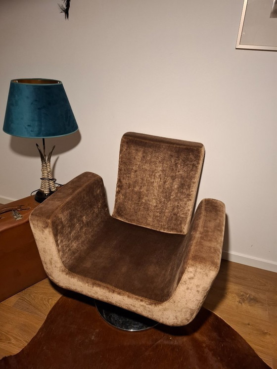Image 1 of Mid-Century Modern Space Age draaibare loungestoel