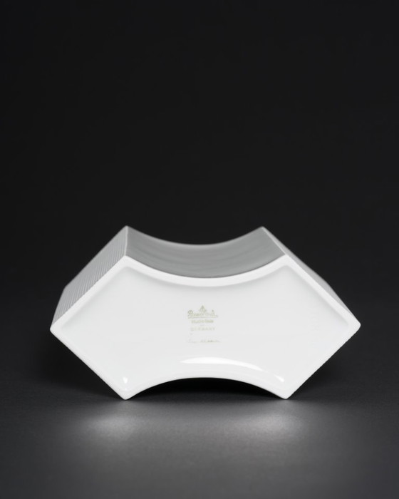 Image 1 of Vintage ROSENTHAL Sami Wirkkala German Bisque Porcelain Vase Duo & Candleholders