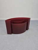 Portariviste vintage WAVE. Portariviste rosso.