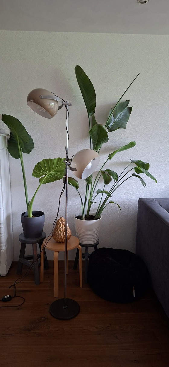 Lampada da terra Vintage Dijkstra | Space Age 'Mushroom' | Anni '70, Lampade da terra, Metallo, Plastica (foto 2 di 14)