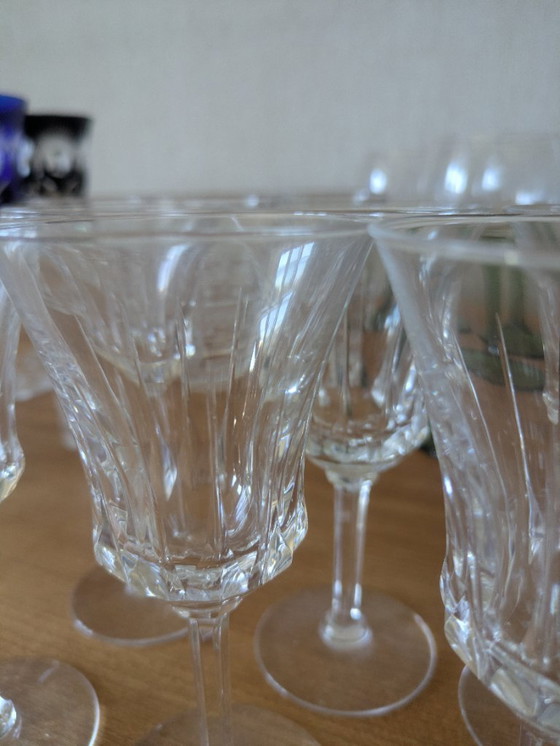 Grand service de verrerie en cristal Val Saint Lambert vintage de 19 pièces – Verres et carafes, Crystal (photo 8 of 9)