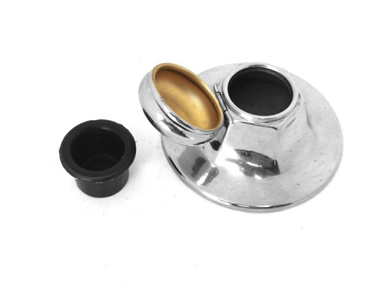 Image 1 of Inktpot van Art Deco, design uit de jaren '30, met een bijpassend elegant potlood.