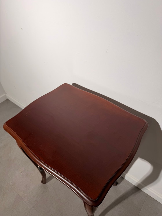 Table d'appoint ancienne avec tiroir – Tables d'appoint (photo 3 of 4)