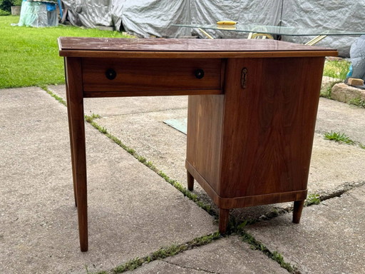 Art Deco Walnut Desk, 1930s