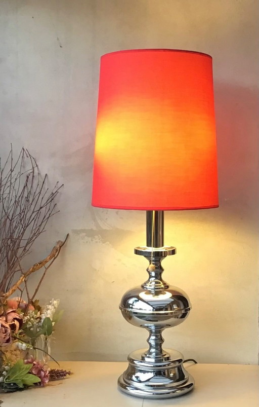 Italian vintage chrome table lamp