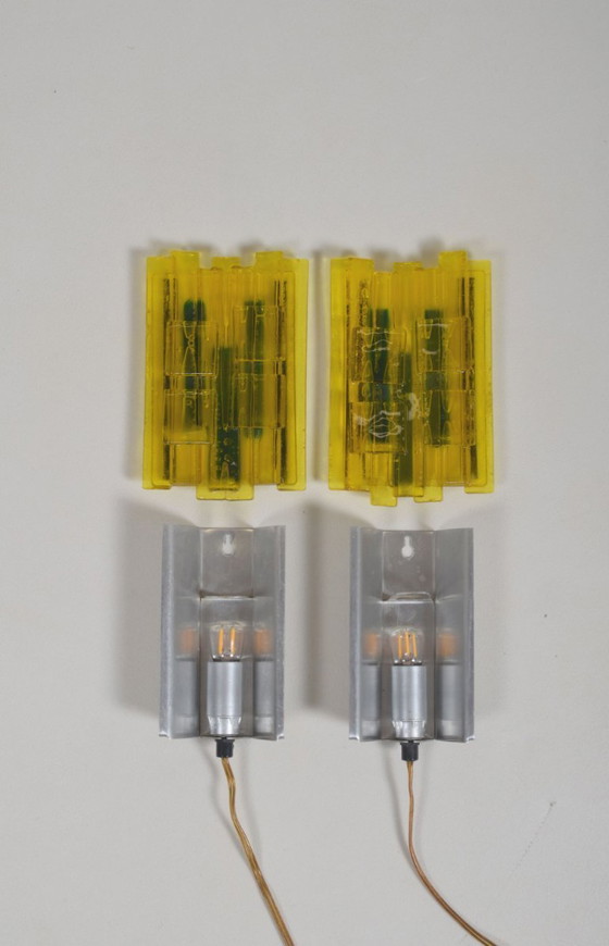 Image 1 of Set of Danish wall lamps No. 217 by Claus Bolby for Lyskaer Belysning, 1960s