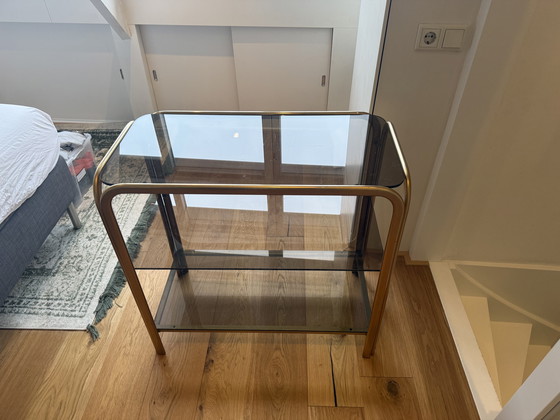 Image 1 of Originele vintage kast met rookglas