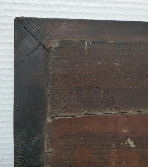 Image 1 of Specchio in legno con vetro patinato dei primi del XX secolo